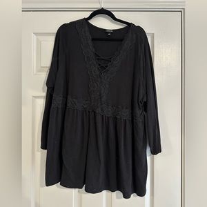 Lace Trimmed Blouse